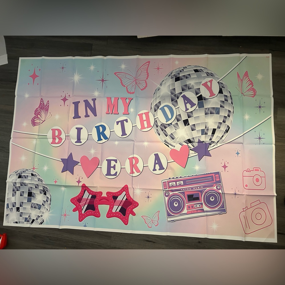 In My Birthday Era Photo Backdrop, 5 x 3, Photography Background for Girls